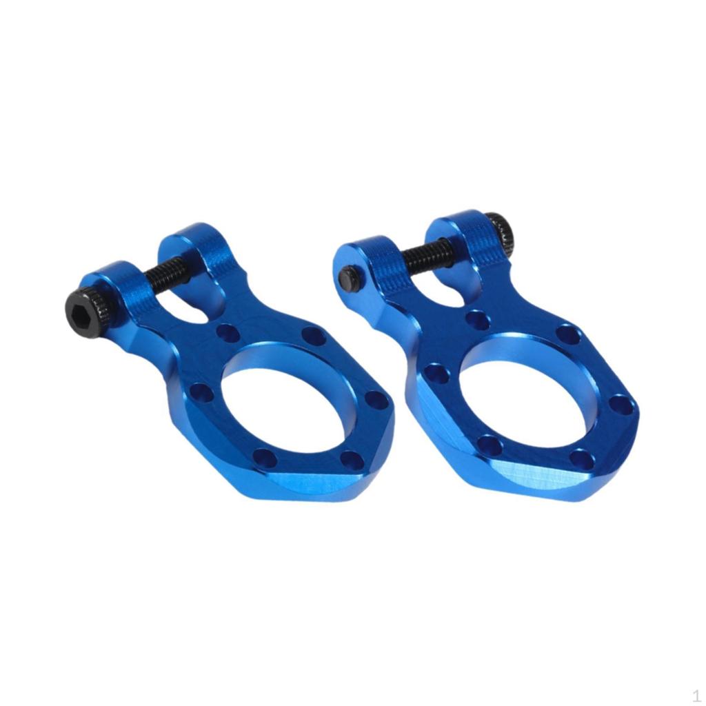 2 Pieces Aluminum Alloy Tow Hook for 1/10 Scale Crawler Truck RC Accessory