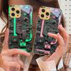 Желтая печатная плата Для IPhone 16 16Pro Max 15 P ro 14 13 Plus 12 Mini 11Pro Max XS Max XR Золотой чехол для телефона из закаленного стекла