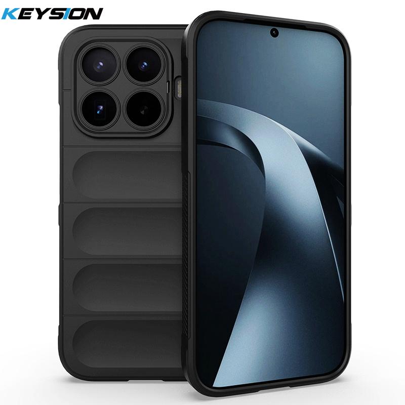KEYSION Прочный противоударный матовый чехол для телефона Xiaomi 17T Pro 5G Противоскользящая мягкая силиконовая задняя крышка для телефона Xiaomi 17T 5G