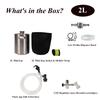 Draft CO2 Party Keg System with Neoprene Jacket & Shoulder Strap 2/4/5L Single Wall Mini keg Co2  Regulator 16gram Thread Bulb