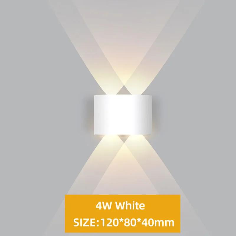 Aluminum LED Wall Lamp Waterproof IP65 Outdoor Garden Lights 2-12W Interior Wall Light for Room Decor Pathway Street Lighting