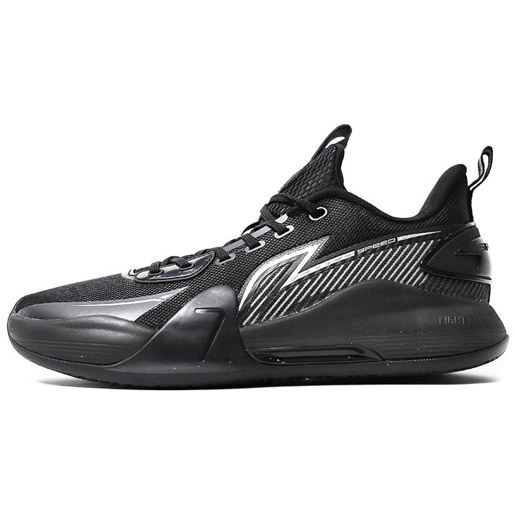Li Ning Speed 7 Амортизирующие Нескользящие Низкие Баскетбольные Кроссовки Мужские Черные ABPT013-2