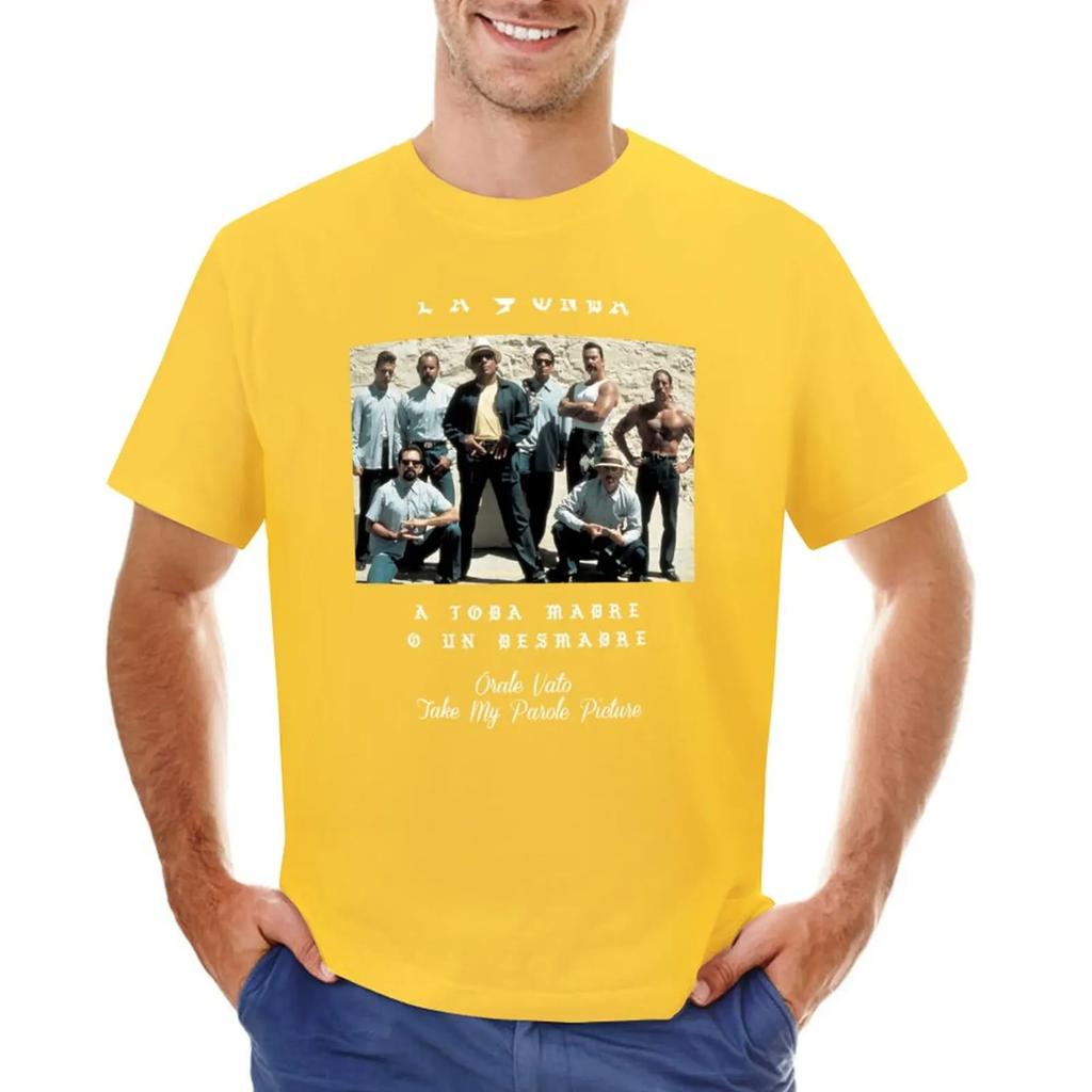 La Onda Кровь за кровь ограниченное издание Vatos Locos редкая коллекция Футболка аниме черные мужские высокие футболки