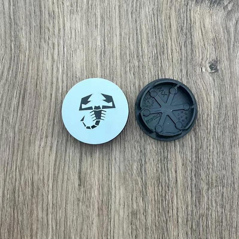 4pcs 50mm  Abarth 500 Wheel Center Hub Caps Car Rims Dust Proof Cover Emblem Badge for Fiat Palio Stilo Bravo  Perla Puntosiena