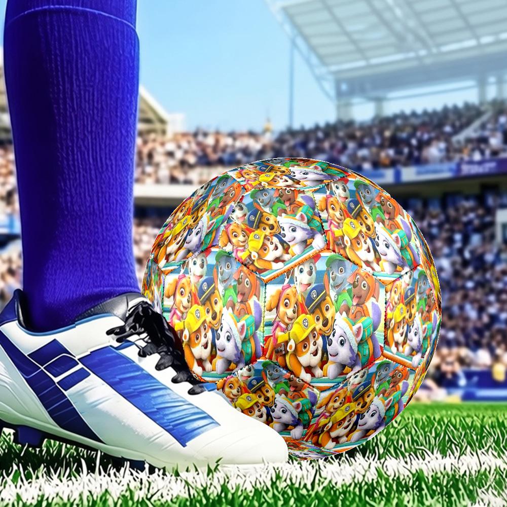 Dog Paw Heroes Size 5 Soccer Balls, Anti-Slip, Protective Football, Outdoor Sport, Practice Games, Birthdays Gift Suitable for fan