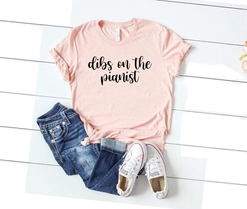 Dibs on the pianist shirt funny piano shirt cute pianist gift piano shirt pianist gifts piano gifts girlfriend shirt gf wife shirt