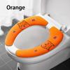 1 Pair Bathroom Warmer Universal Toilet Cover Self-adhesive Toilet Seat Cover Pad