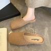 Женские летние сандалии Baotou Slip-On: Модные, нескользящие, идеально подходят к юбкам.