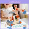 Childrens Wooden Nut Assembly Engineering Vehicle For Cognitive And Skills Motor