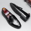 Classic Black Men's Luxury Loafers Big Size 47 Casual Men Leather Shoes Designer Business Formal Dress Shoes Men Flats Moccasins