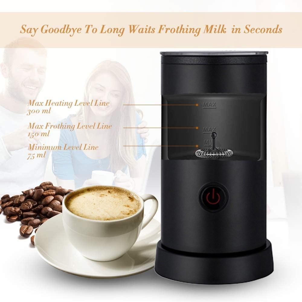 Portable Electric Milk Steamer Foam Maker Automatic Hot Cold Milk Frother Warmer Silent Milk Heater Coffee Frother