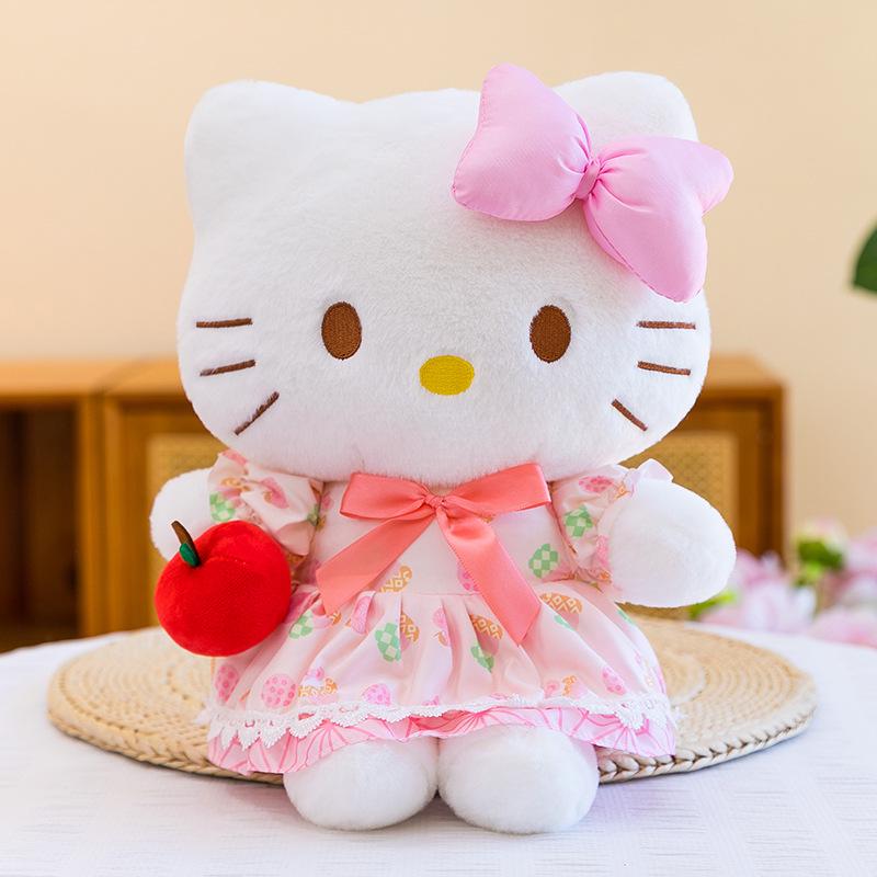 Новая плюшевая кукла Apple Hello Kitty - Милый Кот KT Игрушка Подарок на День Рождения