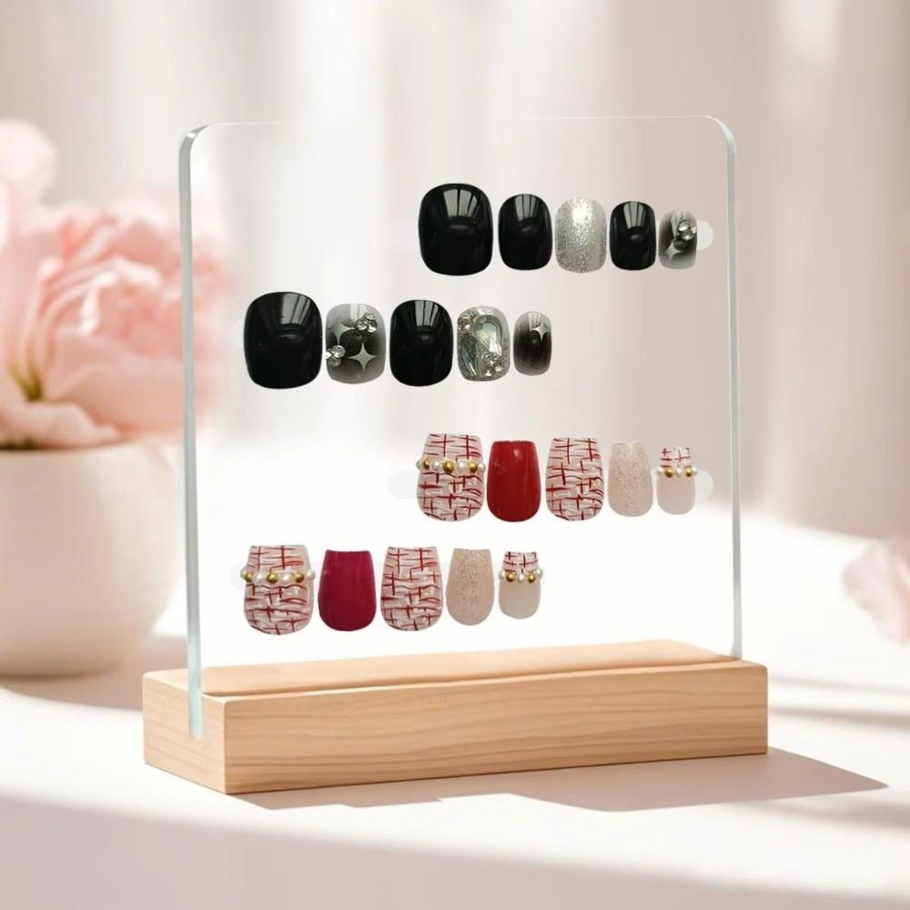 Nail Salon Showing Shelf Acrylic Nails Art Storage Show Board Nail Shop Decoration