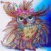 Diamond Painting Animal Owl Special Shaped Drill Partial Diamond Embroidery Owl Picture Of Rhinestones Cross Stitch Mosaic