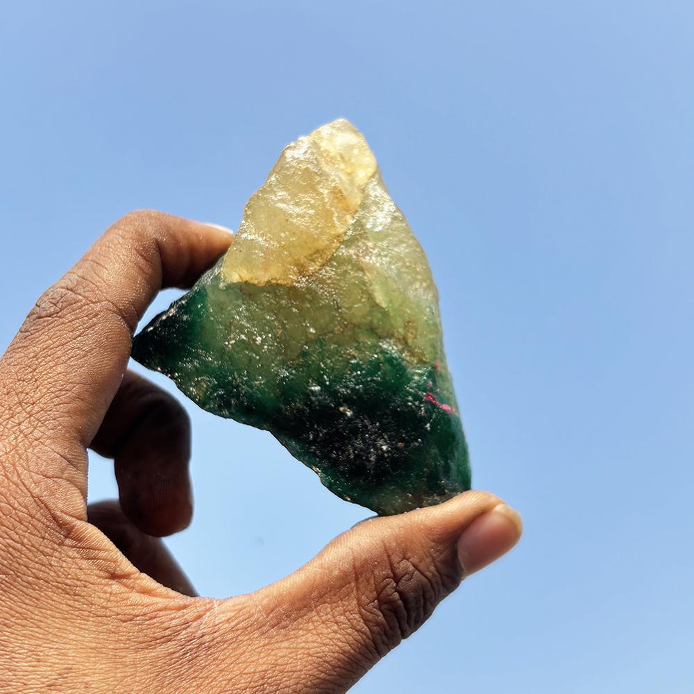 Natural Green Fluorite Uncut Rough 757.80 Ct Earth Mined Gemstone