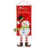 Puntos Christmas Merry Santa Elk Snowman Print Висячие ноги баннер флаг Xmas Door Decor
