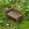 Стул Миниатюры DIY Садовое украшение Миниатюрная скамейка
