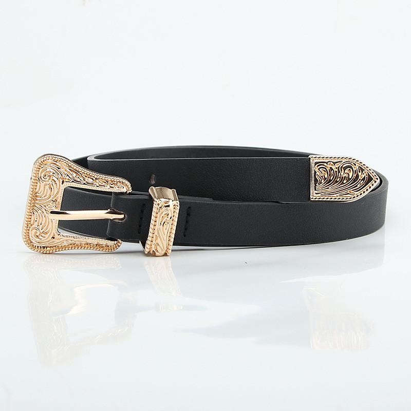 Womens Vintage Alloy Belt For Chic Office Look