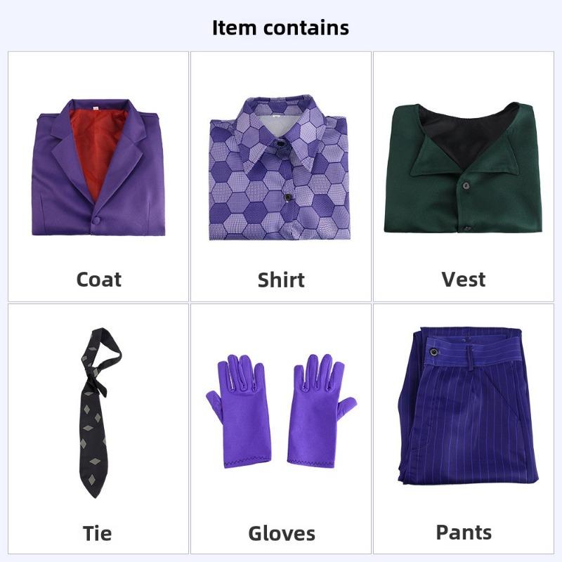 Halloween Men's Cosplay Clothes Vest Shirt Pants and Suit Cosplay