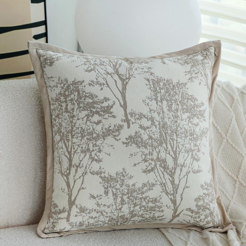 Коричневая подушка, Античный стиль, Наволочка в стиле ретро, Французский стиль, Гостиная, Диван-кровать, Подушка, Подушка для эркерного окна, Подушка для поясницы