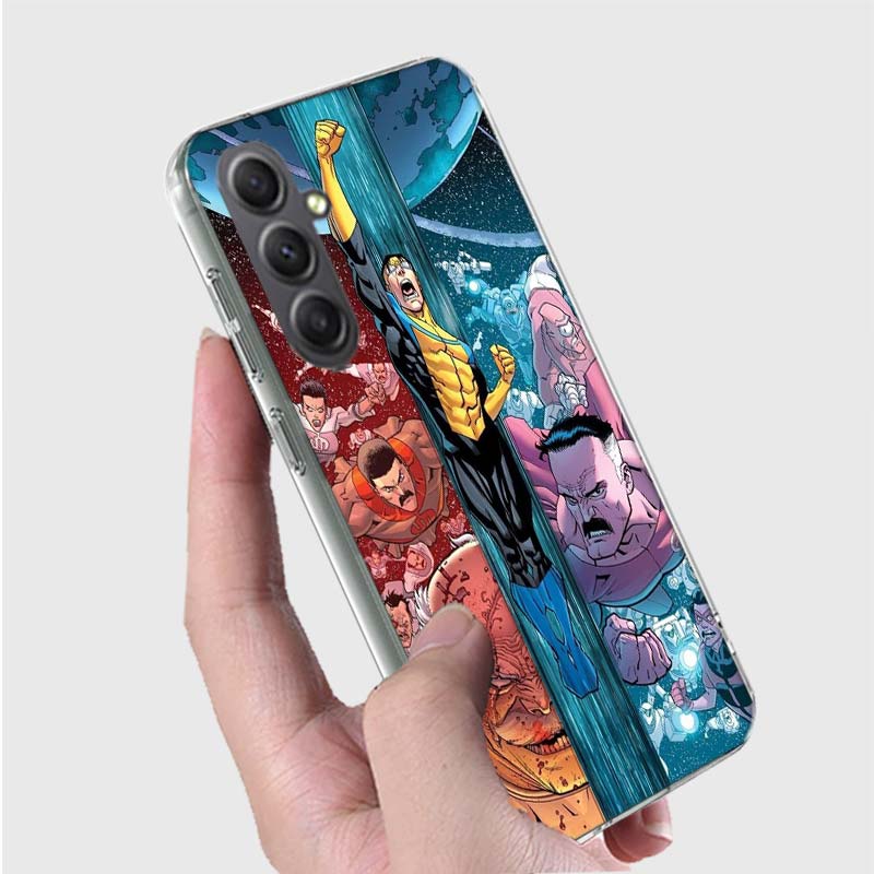 Cartoon Invincible Phone Case for Samsung A16 A26 A36 A56 A17 A37 A57 A07 A06 A02S A03 A04S A05S Galaxy Note 20 10 A50S A71 A51