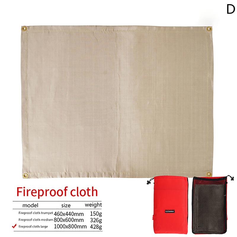 Открытый кемпинг огнестойкая ткань барбекю стекловолокно противопожарное одеяло изоляционный коврик огнестойкий огнестойкий стекловолокно