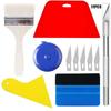 11 Piece Set of Car Film Sticking Tool Kit, Plastic Scraper, Felt Scraper, Car Packaging Tool Kit