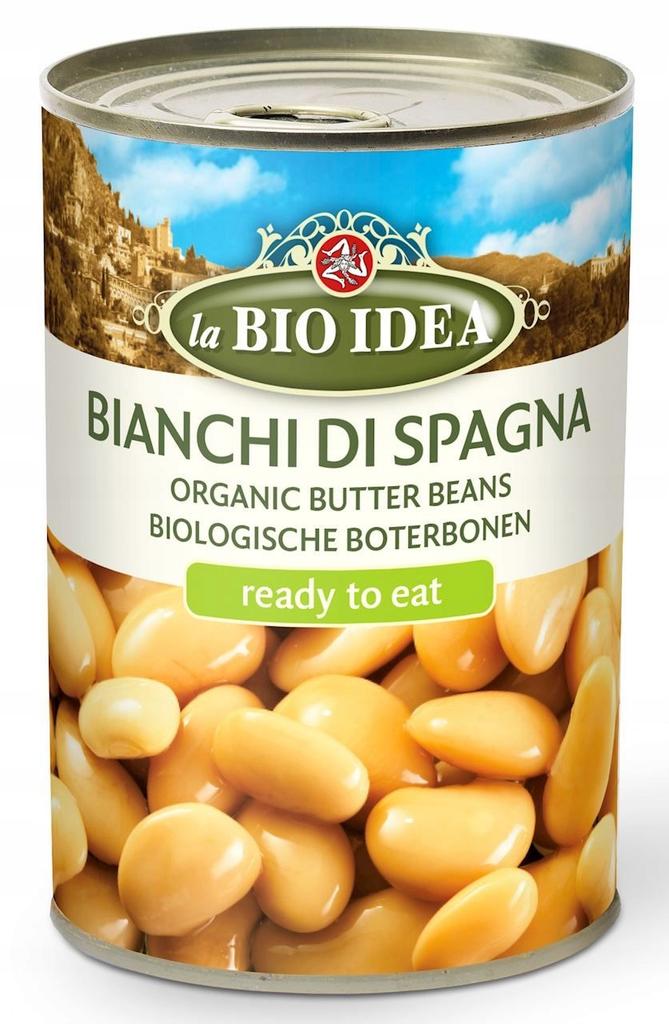 Organic Butter Beans in Brine 400 (240 ) - La Bio Idea