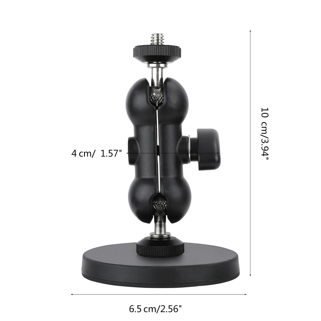 Camera Mount Base Metal Magnetic Suction Bracket Scratch-resistant Camera Magnet Mount Stand 1/4" Threaded Interface