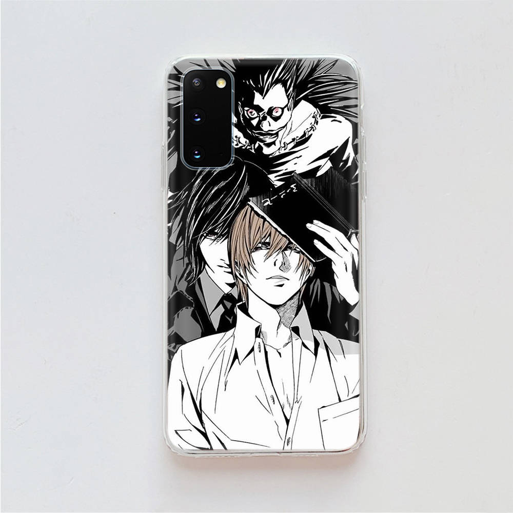 Прозрачный чехол AD88 Death Note для Samsung A04 A14 A23 A34 A54 M23 M33 M52 M53 Realme 10 9 C30S C35 C55 VIVO Y02 Y21 Y33S Y51 X80 V25