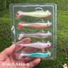 Silicone Paddle Tail Swimbait Fishing Lure, Colorful Bass Fishing Jig Heads, Trout Bait for Freshwater & Saltwater
