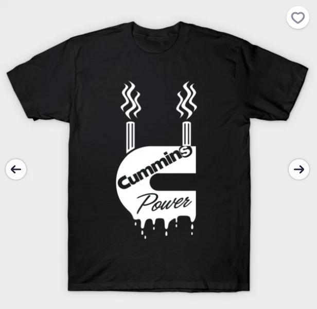 Футболка с логотипом Cummins Power Stack или Cummins Power Hot Rod