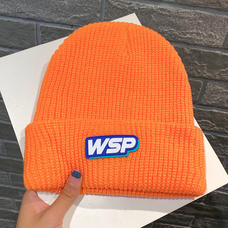 WSP новая вязаная шапка мужская осенне-зимняя теплая с защитой ушей шерстяная шапка женская пара интернет-знаменитость холодная шапка