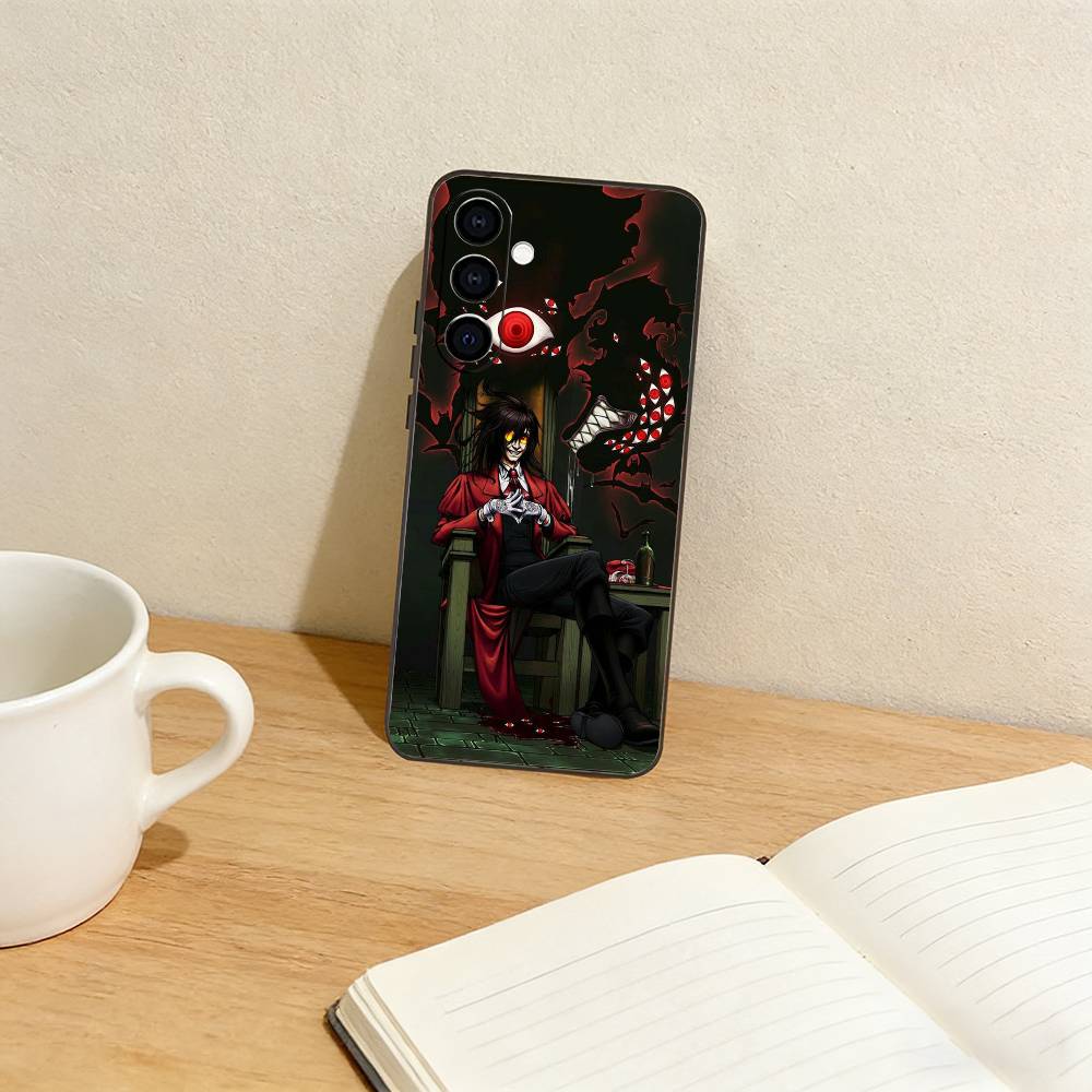 Vampire Alucard Phone Case For Samsung Galaxy A73,A72,A71,A70,A53,A52,A51,Others Soft Black Cover