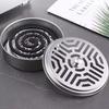 1PC Mosquito Coils Holder Stainless Steel Mosquito Coil Box with Cover Round Mosquito Coil Tray Easy To Clean Anti-Mosquito Supplies