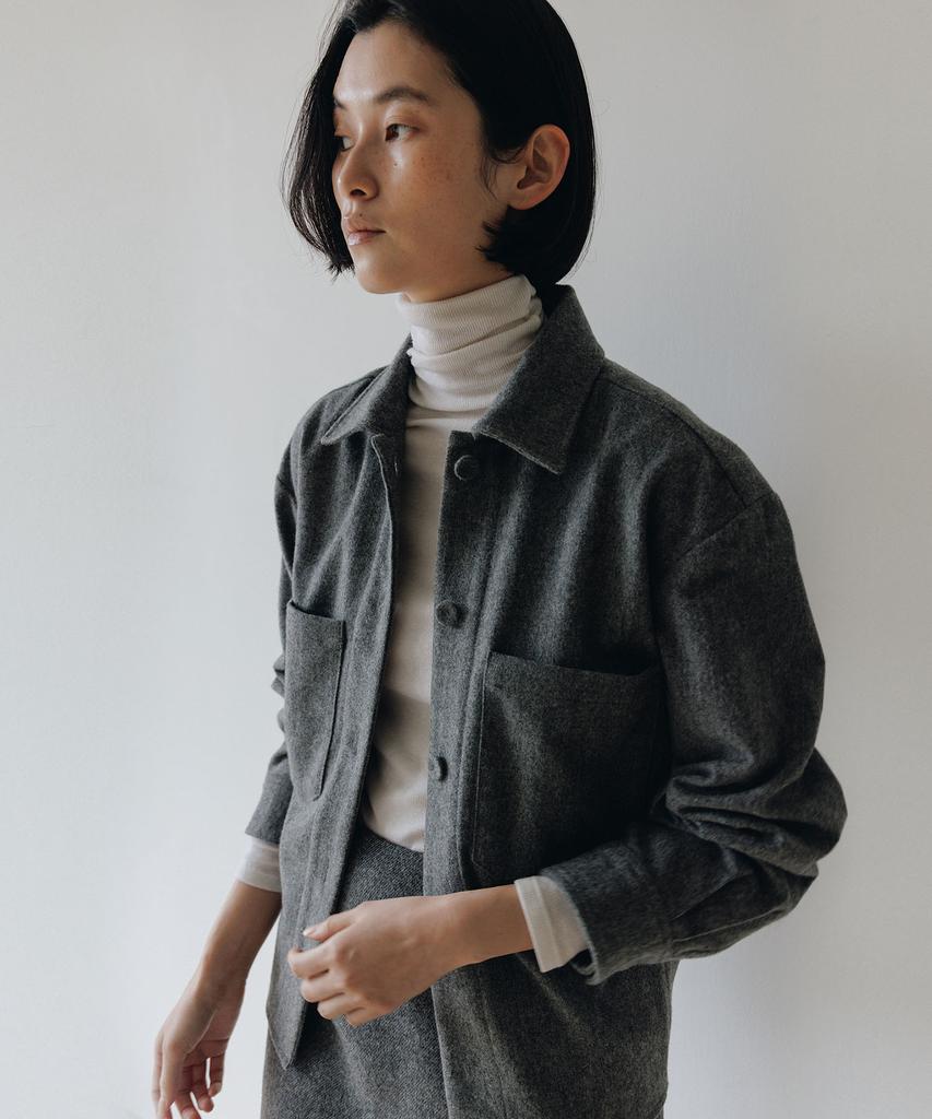 Blankroom Her Margaret Wool Jacket_Gray