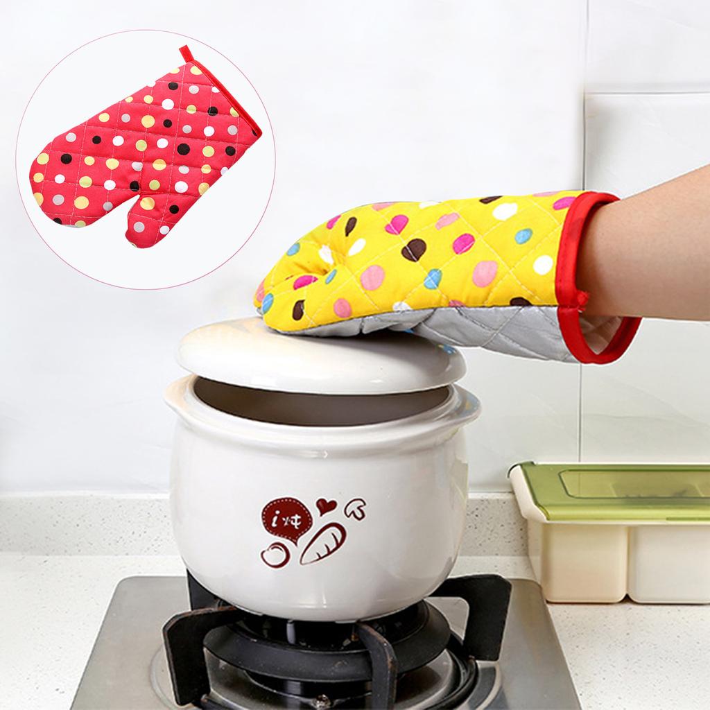 Кухонные перчатки для приготовления пищи в микроволновой печи, рукавицы, коврик для горшка, жаропрочная защита