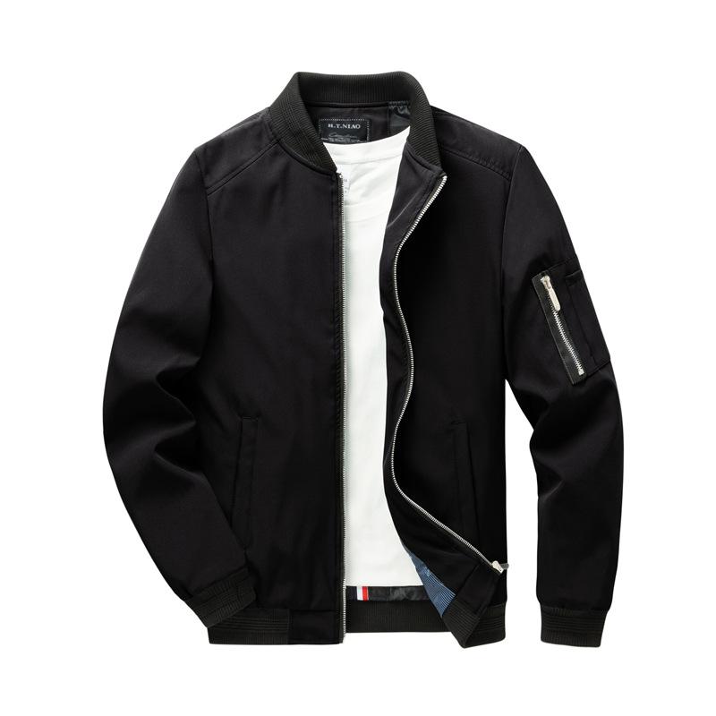 Men's Large Size Jacket Thin Slim Fit Fashion Casual Jacket Spring and Autumn Men's Autumn Jacket