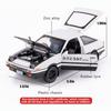 Масштаб 1/32 Toyota AE86, начальная модель автомобиля D, игрушечный автомобиль из цинкового сплава со звуком и светом для детей, подарок для мальчиков и девочек