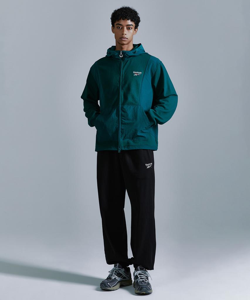 Reebok Новая худи-толстовка на молнии Vector Hybrid - Зеленая