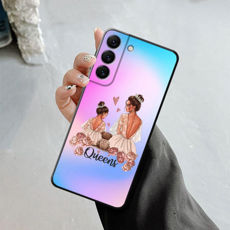 Shell For Samsung Galaxy S23 S22 S21 S20 Fe Ultra S10 S9 S8 Plus Note 20ultra 10plus Case Cover Super Mom Baby Girl Boy