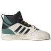 Adidas Originals Drop Step XL Leather Non-Slip Wear-Resistant Mid-Top Sneakers Unisex Sneakers Black Green GW6189