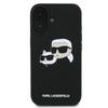 Karl Lagerfeld Klhmp16Mskchpplk Iphone16 Plus 6.7 Czarny/Black Hardcase Silicone Double Heads Print Magsafe