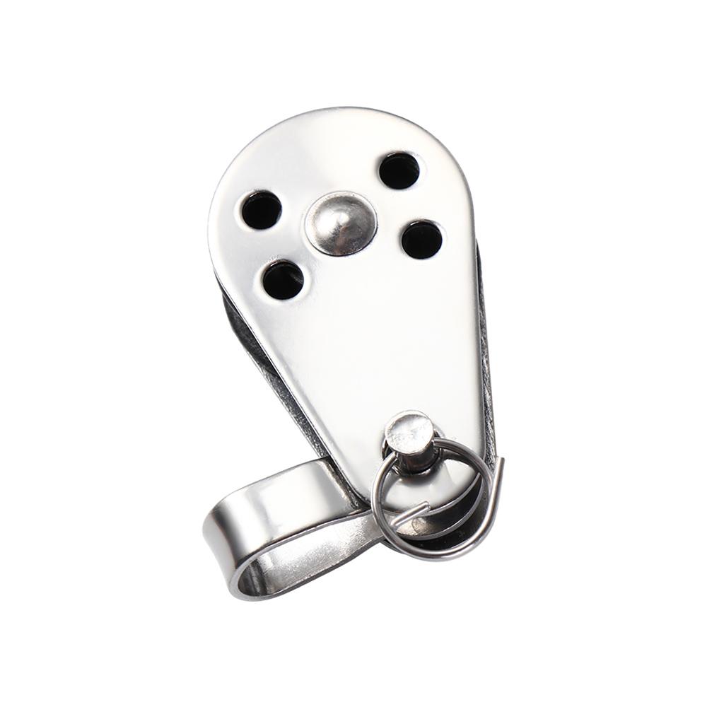 Шкив из нержавеющей стали с фиксированной тягой Шкив для каяка Аксессуары для лодок Подшипник Подъемное колесо Инструменты