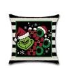 Новая Рождественская наволочка Лось Снеговик Лен Диванная подушка Товары для дома