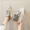 Повседневная женская обувь маленькие белые туфли женская спортивная обувь интернет-знаменитость папины кроссовки женские весенние новые дышащие и универсальные толстая подошва