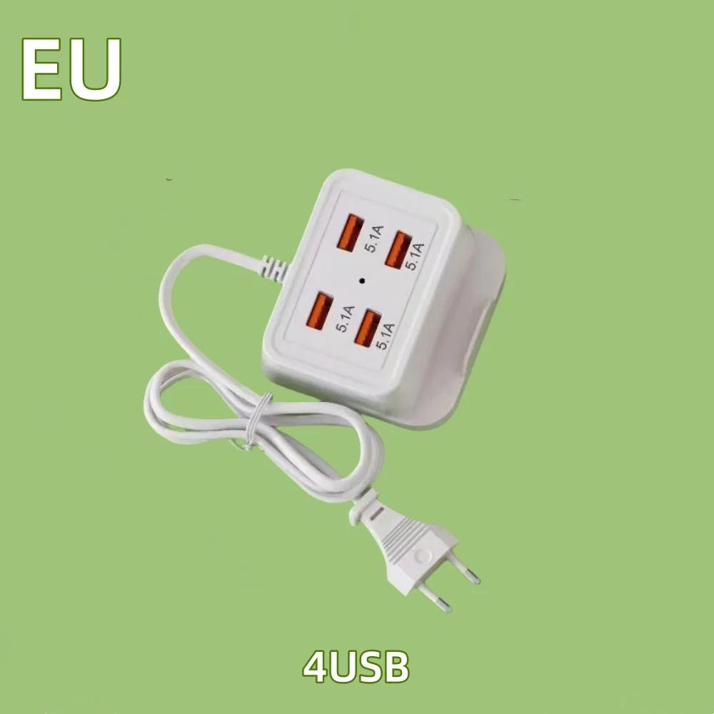 USB-адаптер питания с защитой от перенапряжения USB-зарядная станция и многофункциональный держатель для телефона 4-портовый адаптер питания для дома