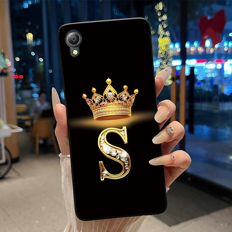Cute New Design Crown Letter Shockproof Soft Phone Case For Asus ZenFone Live (L1) ZA550KL Bumper Silicone Black Case Cover