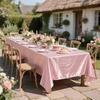 Shiny Satin Rectangular Tablecloth Washable Silk Like Table Cover for Dining Kitchen Wedding Party Banquet Decoration