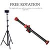 Carbon Fiber Telescopic Overhead Pole Camera Boom Mount Stand with 1/4"-20 & 3/8"-16 Threads Tripod Adjustable Extension Arm